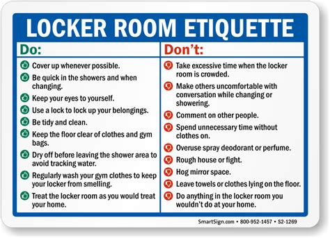 locker room etiquette